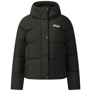 FILA 羽绒服女2025冬美拉德风保暖连帽短款外套休闲面包服