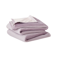 网易严选 毛毯毯子盖毯午睡毯绒毯撸猫轻便保暖办公家用 【A类基础款】深空紫 1.0*1.4m