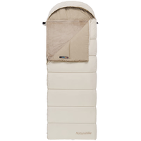 Naturehike挪客户外日暄信封带帽加热睡袋 成人秋冬加厚户外露营过夜防寒保暖被 (6~9°C)常规款/晚波蓝/HU250右