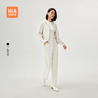 海澜之家卫衣女装冬季立领微弹宽松慵懒长袖女HNZWW4W307A