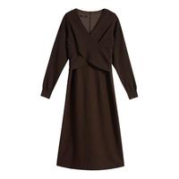 音儿 女装冬季含绵羊毛法式毛织衫连衣裙女装套装