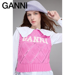【会员抢先购】GANNI女装 多巴胺LOGO毛衣针织衫背心 K2317295