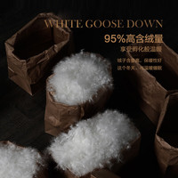 富安娜 羽绒被芯95%鹅绒被子冬天加厚冬被 【加厚被】95白鹅绒热销款-浮岚 203*229cm