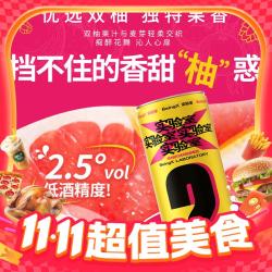 雪花 啤酒BeingX实验室双柚8度啤酒 330ml*24听