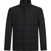 柒牌【白鸭绒】男装加厚立领羽绒服男冬季舒适保暖羽绒外套 黑色 L (175)