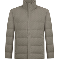 柒牌【白鸭绒】男装加厚立领羽绒服男冬季舒适保暖羽绒外套 卡其 S (165)