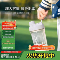 LOCK&LOCK 乐扣乐扣 摇摇杯 Tritan大容量塑料杯运动茶水杯子880ML灰色ABF944LGRY
