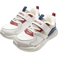 基诺浦（ginoble）25冬新儿童学步鞋1-5岁加厚保暖男女宝宝鞋子GW1806 亮白_白沙灰_寒冬蓝 24 150mm 适合脚长146-155mm