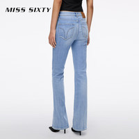 MISS SIXTY【牛仔面料】2025秋季牛仔裤女含天丝微喇叭裤 浅蓝短版 30