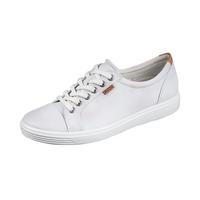 ecco 爱步 柔酷7号系列 女士低帮休闲板鞋 430003 白色 35