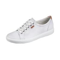 ecco 爱步 柔酷7号系列 女士低帮休闲板鞋 430003 白色 36