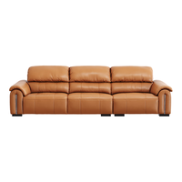 芝华仕 中古风真皮沙发大象耳朵小户型客厅家具2025芝华士3178橙2.9m 2.9m|赤霞橙|摔纹头层牛皮