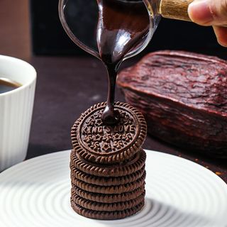 KOHOJO巧克力饼干纯可可香浓解馋下午茶休闲零食无夹心饼干独立包装整箱 巧克力饼干318g*1箱