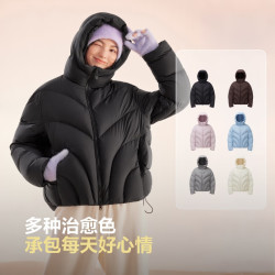 波司登 羽绒服女短款90绒连帽时尚休闲氧气系列保暖外套