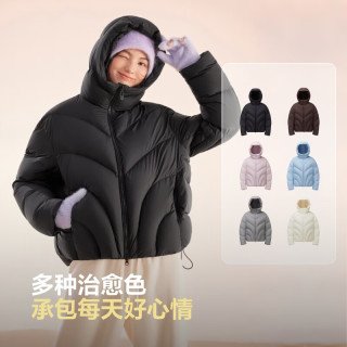 波司登 羽绒服女短款90绒连帽时尚休闲氧气系列保暖外套