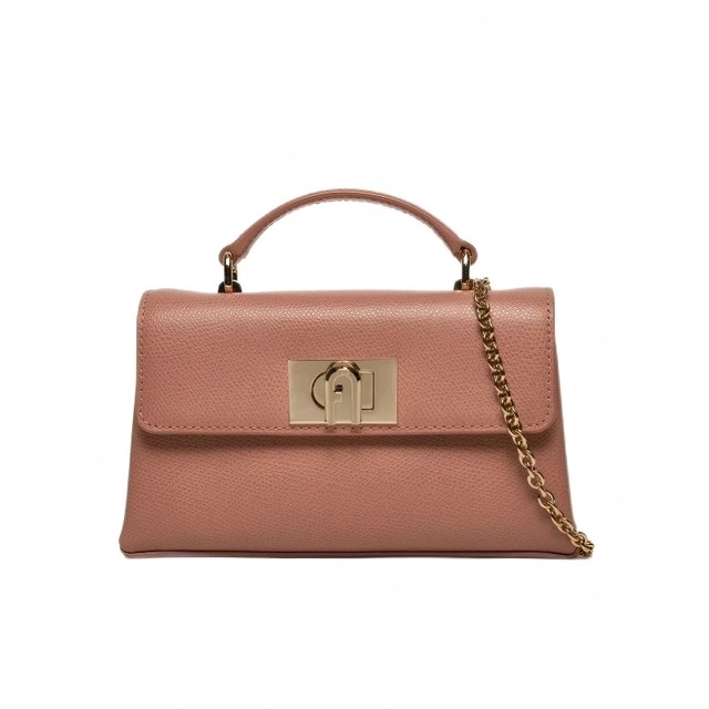 FURLA 芙拉 1927系列 女士迷你斜挎包 薄纱粉