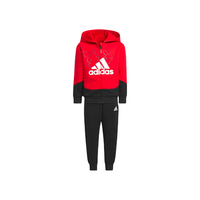 阿迪达斯 (adidas)童装男小童套装春秋兔年款开衫卫衣卫裤儿童运动服两件套IP7005 IP7005 116cm
