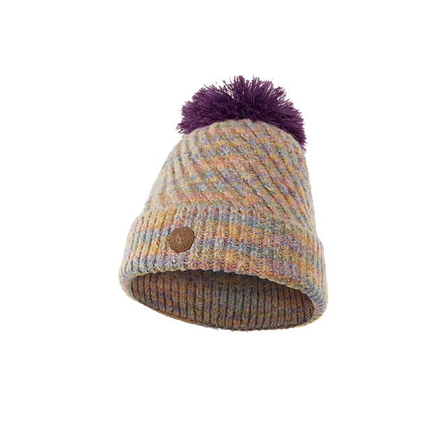 移动端：快乐狐狸 Actionfox 25新款针织帽秋冬百搭毛球防寒保暖花纱毛线帽