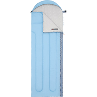 挪客户外 Naturehike玲珑带帽信封睡袋四季通用款成人户外露营双人便携被子两用 L250/风暴蓝