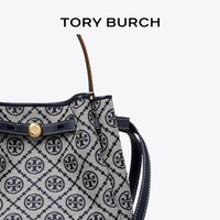 Tory Burch 汤丽柏琦 ROMY T MONOGRAM 斜挎水桶包TB 178016 Tory 海军蓝 405 OS OS