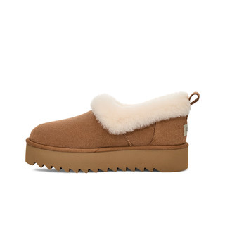 UGG 1166733 厚底休闲毛毛鞋 栗色 39