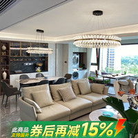 灯魅 意式极简客厅大厅主灯轻奢水晶餐厅吊灯高档中山灯具