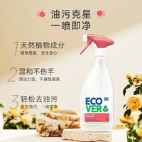 欧维洁ECOVER比利时厨房去重油污强力清洁剂抽油烟机清洗油污净 厨房重油污清洁剂【2瓶】 500ml