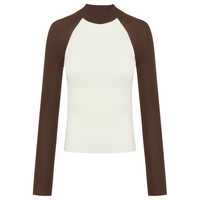 MO&Co. 美丽诺羊毛插肩袖修身针织衫女装