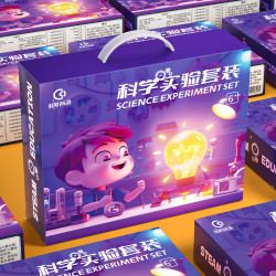 弘可 儿童科学实验套装小二年级7-10岁STEAM玩具科技手工制作