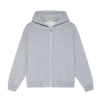 移动端：nice rice 好饭 男士全棉拉链连帽卫衣 NEQ04009