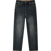 森马（Semir）森柔牛仔牛仔裤男冬经典复古通勤百搭103724124101A 牛仔深黄泥染80332 36