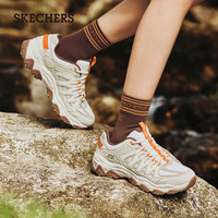 斯凯奇（Skechers）女鞋秋季户外防滑徒步鞋抓地防护耐磨越野运动跑步鞋 自然色/灰色/NTGY 36
