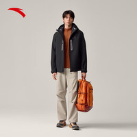 安踏户外冲锋衣男士2025羽绒服内胆三合一防水徒步 基础黑-3 4XL (男195)