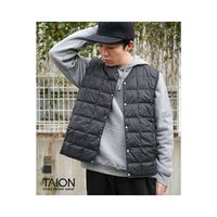 TAION 基础款 V 领纽扣 内胆羽绒服背心