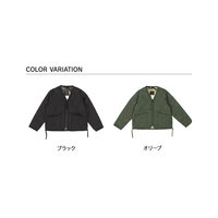 TAION 羽绒服外套 V 领拉链儿童 V 领拉链羽绒服黑橄榄黑 黑色、ブラック