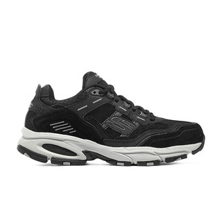 斯凯奇（Skechers）男鞋秋季复古潮流百搭运动鞋休闲老爹鞋237067 黑色/炭灰色/BKCC 42