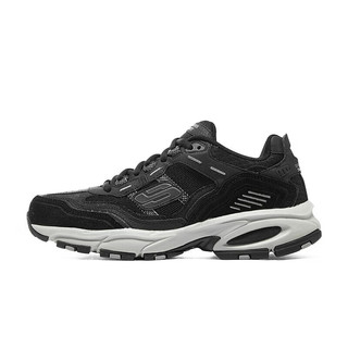 斯凯奇（Skechers）男鞋秋季复古潮流百搭运动鞋休闲老爹鞋237067 黑色/炭灰色/BKCC 42