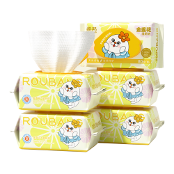 柔邦 Roupon 柔邦 金盏花湿厕纸 80片*5包