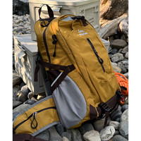 途客户外轻便登山包男旅行徒步爬山装备背包女大容量旅游双肩包 茶屋黄