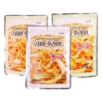 维艾福缔 油炸鱿鱼丝即食韩国韩式酥炸鱿鱼原味芥末零食袋装脆条鱿鱼条 黄油蒜香味30g*6袋