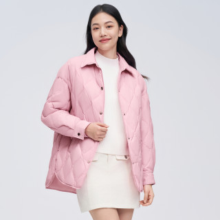 波司登短款连帽羽绒服日常通勤休闲百搭廓形冬季保暖外套 160