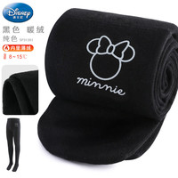 迪士尼儿童连裤袜女童舞蹈袜秋冬加绒保暖白色跳舞练功打底连袜裤 SM31351黑色- 1条 均码 (M) 适合身高110-125cm