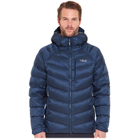 Rab 男士连帽保暖防风700蓬Pertex防寒加厚羽绒服 QDE-68 M 黑色