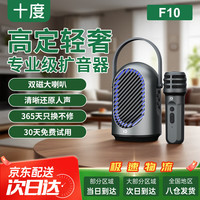 十度 F10小蜜蜂扩音器教师上课专用无线麦克风 大型会议 户外培训专用防啸叫大音量 超长续航智能降噪