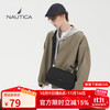 NAUTICA 诺帝卡 大容量斜挎包男士单肩背包日系骑行通勤邮差包休闲旅行挎包 黑色