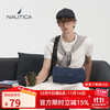 NAUTICA 诺帝卡 大容量斜挎包男士单肩背包日系骑行通勤邮差包休闲旅行挎包