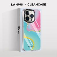 东来也 Luckeyeh! 苹果14promax手机壳iPhone14pro磁吸13抗菌保护套ins风炫彩