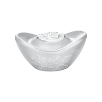 老庙 投资银元宝 福字实心银锭 投资收藏摆件 招财进宝：20g