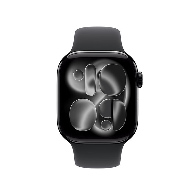 今日必买：苹果 Apple Watch Series 11 智能手表 GPS版 42mm 亮黑色 铝金属 黑色运动型表带 M/L