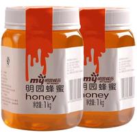 明园百花蜂蜜农家土取蜂蜜含油菜花蜜纯正天然蜂蜜1000g
